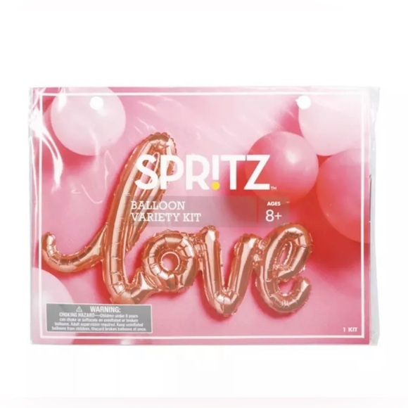 2 Foil + Latex Love Script Balloon Pack Assorted Pinks -Spritz 2 kits for $6.00 - Picture 2 of 8